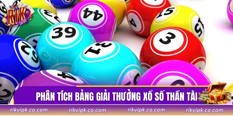 Phân tích cụ thể bảng giải thưởng của xổ số thần tài
